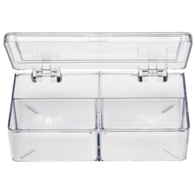 Partitioned 4 Compartment Rectangular Box 4.63