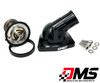 Black DMS Billet Thermostat Housing with LS3 Style 160 Degree Thermostat for all Gen V LT Engines