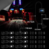 RGB LED Rock Light Set With Bluetooth Controller 4, 8, 12