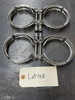 3" Stainless Steel V-Band Clamps Nylock nut (Set of 4)