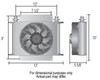 Derale Hyper-Cool Remote 6AN Transmission Cooler With Fan 46,000 BTU