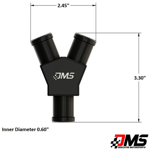 DMS Billet Y-Fitting 3/4*3/4*3/4 DMS Billet Y-Fitting 3/4*3/4*3/4