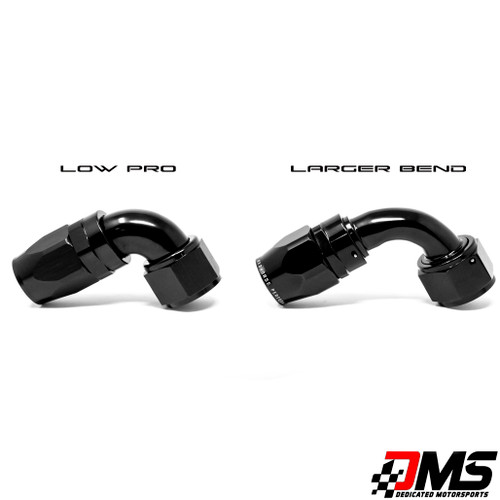 -12AN Low Profile 90° Swivel Hose End – Black (Full Flow) -12AN Low Profile 90° Swivel Hose End – Black (Full Flow)