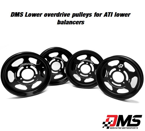 DMS Lower LSA/LT4 Overdrive Pulley for ATI Balancers. Maximize the horsepower potential of your LSA or LT4 supercharger system with the DMS Lower Overdrive Pulley. Engineered to fit 918856 and 918854 ATI harmonic balancers, these pulleys offer a range of diameters to achieve your desired boost levels.
