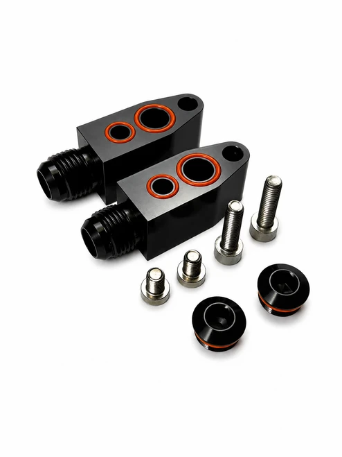 -10an Low Profile Turbo Drains for Garrett, VS Racing and Xona Rotor Turbos