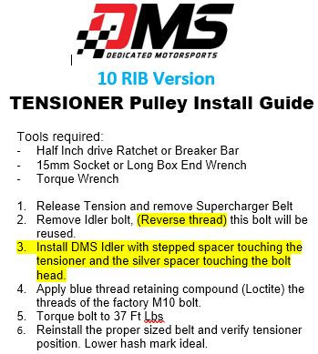 10 Rib Tensioner Pulley