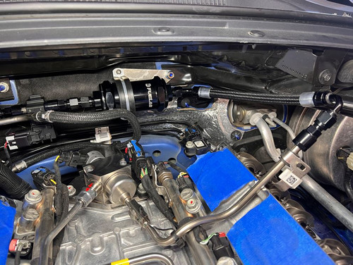 Camaro ZL1 6 Micron Fuel Filter Kit with High Power Feed Line