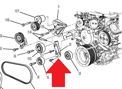 DMS +5mm Relocation Bracket and 100mm Idler Pulley Combo With 1/2 Inch Upper Bolt Mod