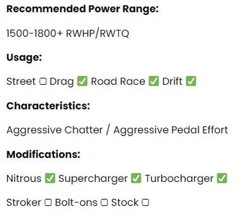 Monster R Series Triple Disk Clutch - SS Sedan