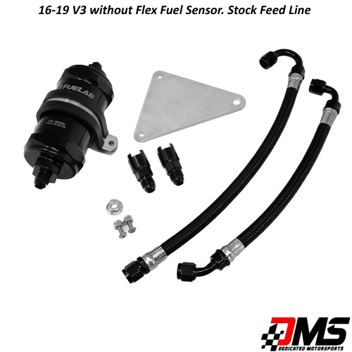 16-19 CTS-V -6 Micron Fuel Filter kit with Stock Feed Line