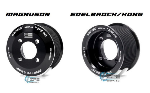 ZPE Griptec 10 Rib 2650 Upper Pulley for Edelbrock, Kong or