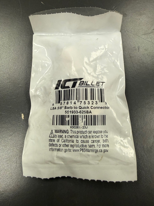 ICT Billet 5/8" Barb to Quick Connector LSA LS9 LT4 Supercharger Intercooler Hose Fitting