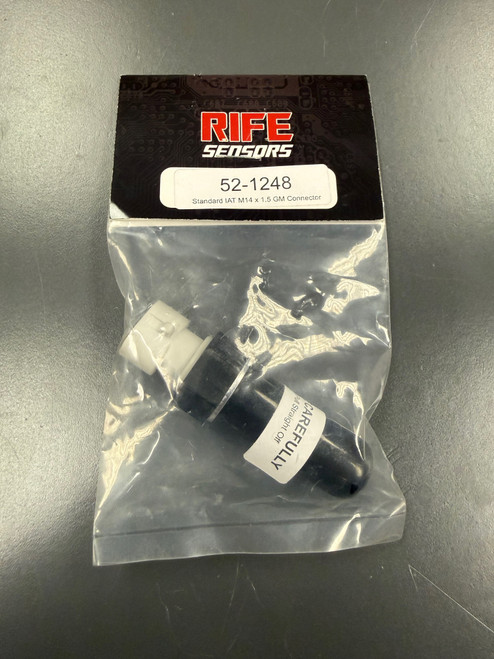 M14 x 1.5 RIFE Standard IAT Air Temperature Sensor GM Delphi Connector -10 to 335°F (52-1248)