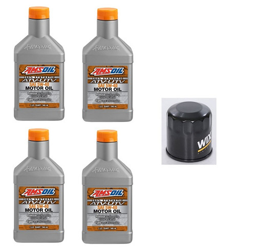 Amsoil/Wix 5W40 Oil Change Kit for KRX 1000