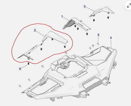 2020-2024 Polaris Pro R, Pro Xp and Turbo R passenger dash trim (new)