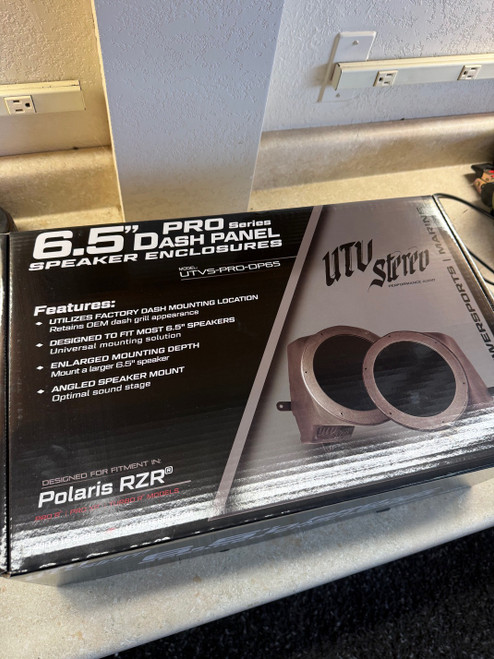 UTV Stereo - RZR® Pro Series 6.5" Dash Panel Speaker Enclosures (Pair) | UTVS-PRO-DP65