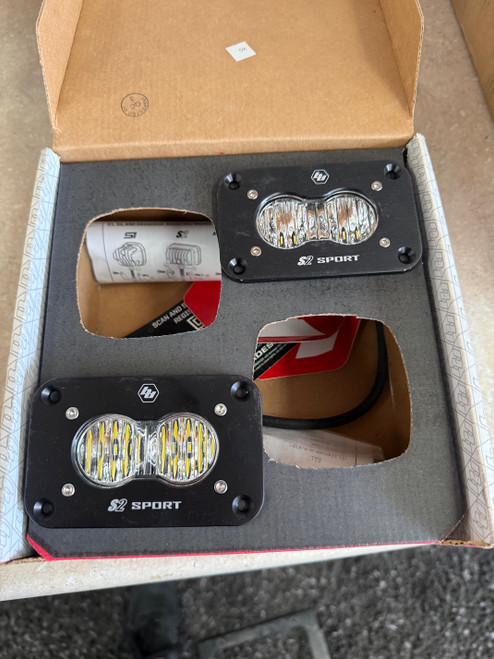 Baja Designs S2 Sport Flush Mount Wide Cornering Pattern LED Work Light - Clear Lens