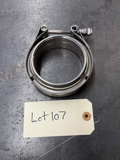 Single 3.5" Stainless Steel V-Band Clamp Assembly  PPE Brand