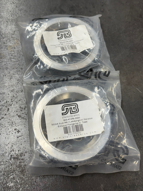 (Pair) Audi R8 V10 / Lamborghini Huracan SS304 Exhaust Flange for 3" Tube