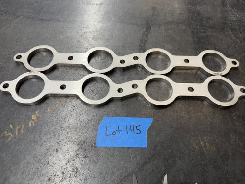 Pair of Laser Cut Stainless Steel 1.875" LS Header Flanges