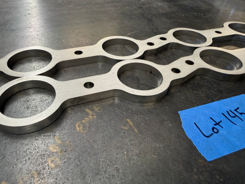 Pair of Laser Cut Stainless Steel 1.875" LS Header Flanges