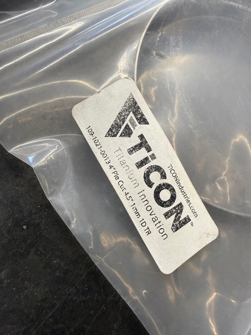 4" Ticon Titanium Pie Cut - Tight Radius - 1mm/.039" - 5 Pack (45° Total)