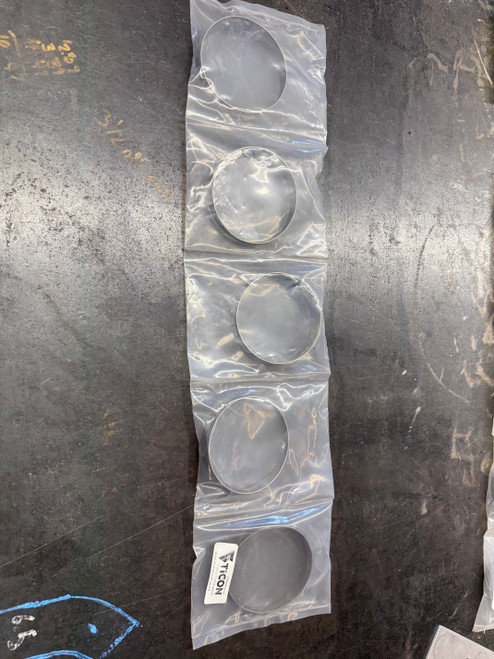 4" Ticon Titanium Pie Cut - Tight Radius - 1mm/.039" - 5 Pack (45° Total)