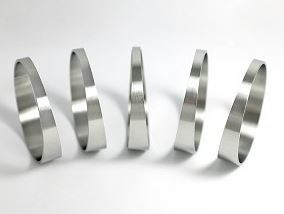 2.5" Ticon Titanium Pie Cut - Tight Radius - 1mm/.039" - 5 Pack (45° Total)