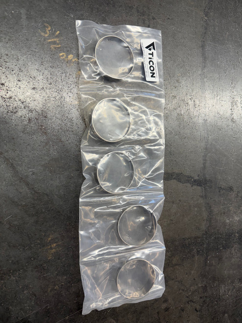 2.5" Ticon Titanium Pie Cut - Tight Radius - 1mm/.039" - 5 Pack (45° Total)