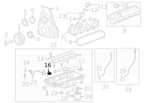 LT Wet Sump Oil Pump Pan Seal