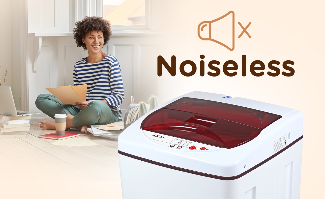 Akai 6.5 KG Fully Automatic Top Load Washing Machine (White)