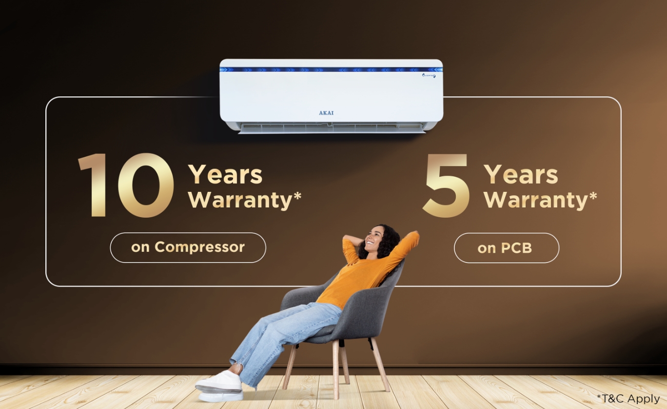 Akai VedaCool 1.5 Ton 3-Star White Inverter Split AC