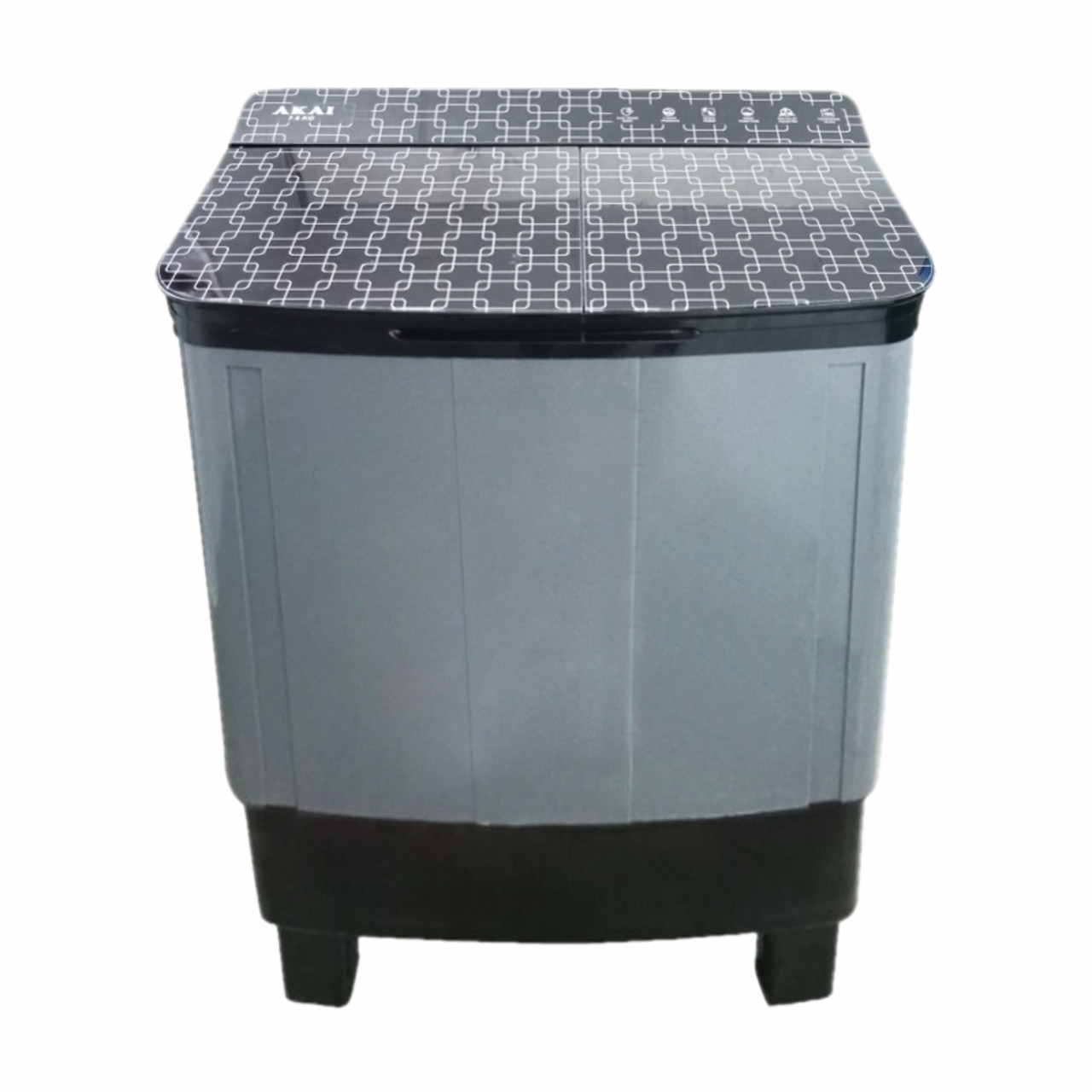 AKAI 7.5 Kg Semi Automatic  Washing Machine (Black)