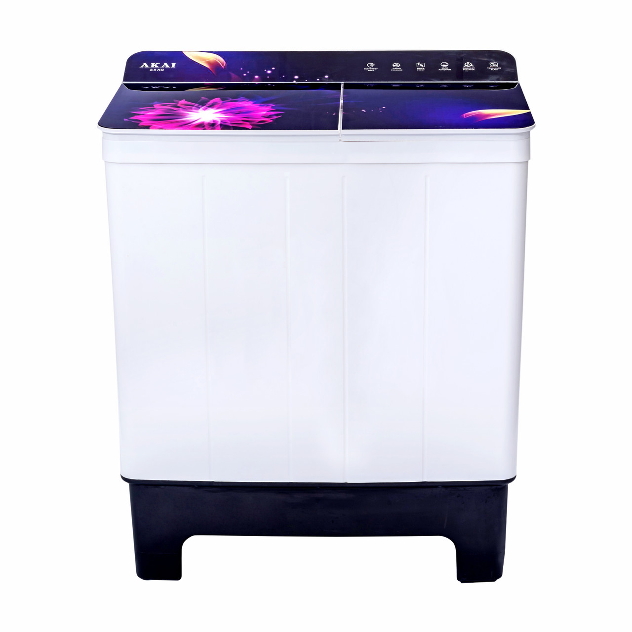 AKAI 8.5 Kg Semi Automatic  Washing Machine (Purple)