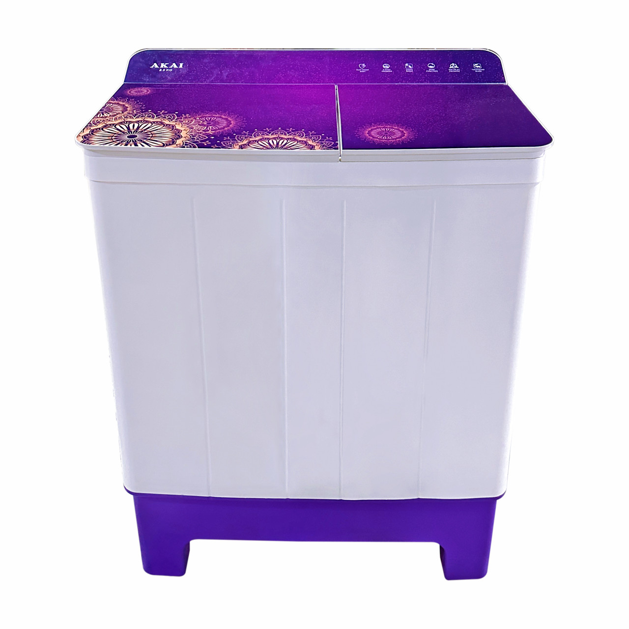 AKAI 8.5 Kg Semi Automatic  Washing Machine (Violet)