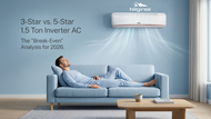 3-Star vs. 5-Star 1.5 Ton Inverter AC: The “Break-Even” Analysis for 2026