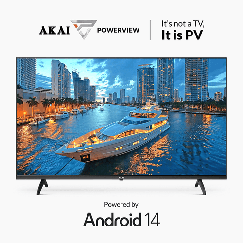 AKAI 139cm (55) 4K Ultra HD Smart Google QLED TV |Android 14 | Power View