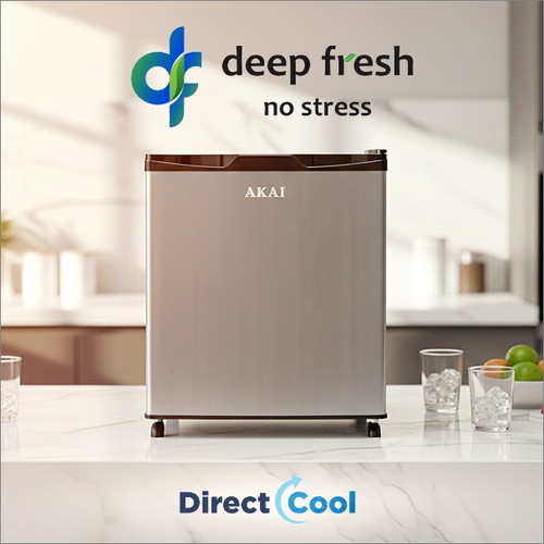 AKAI 48 (L) Direct Cool Single Door Refrigerator – Manual Defrost, Compact Home Fridge  1 Star-AKDE551-NHLS | AKAI Indiaa
