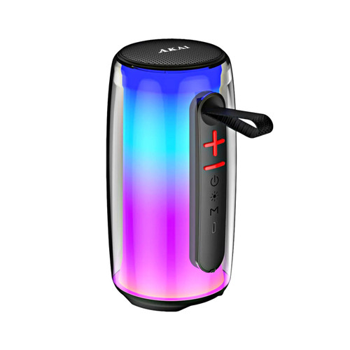 AKAI BD-24 24W RMS Bluetooth Speaker with RGB Lights | Portable Wireless Speaker with TWS, USB, Aux, TF Card | 3600 mAh Battery, 2.5 Inch Driver, Type-C Charging | Up to 5 Hours Playtime