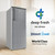 Single Door Compact Home Fridge with LED Light