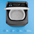 High-capacity AKAI 12kg washing machine mid black