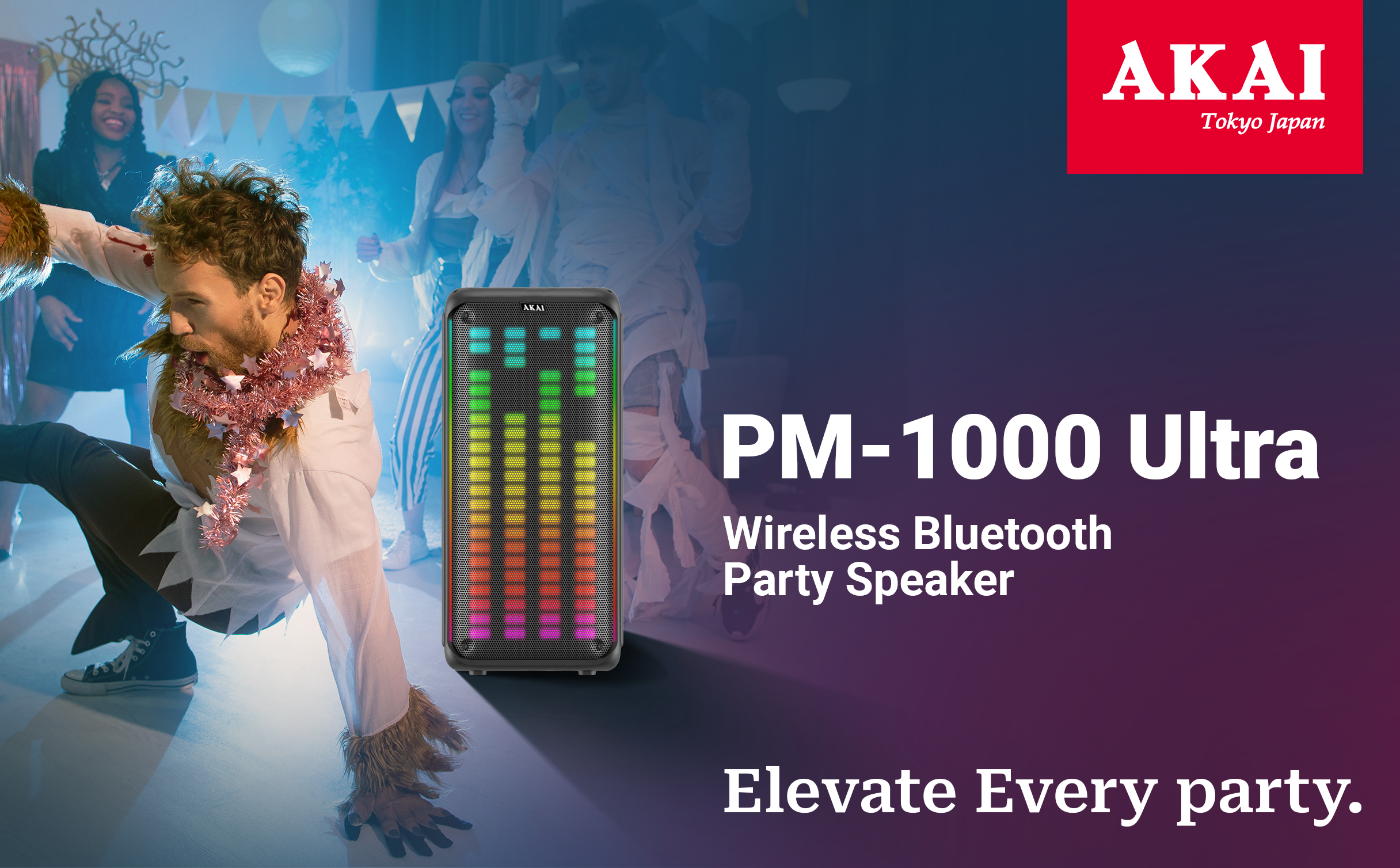 Akai PM-100P Wireless Party Speaker 100W