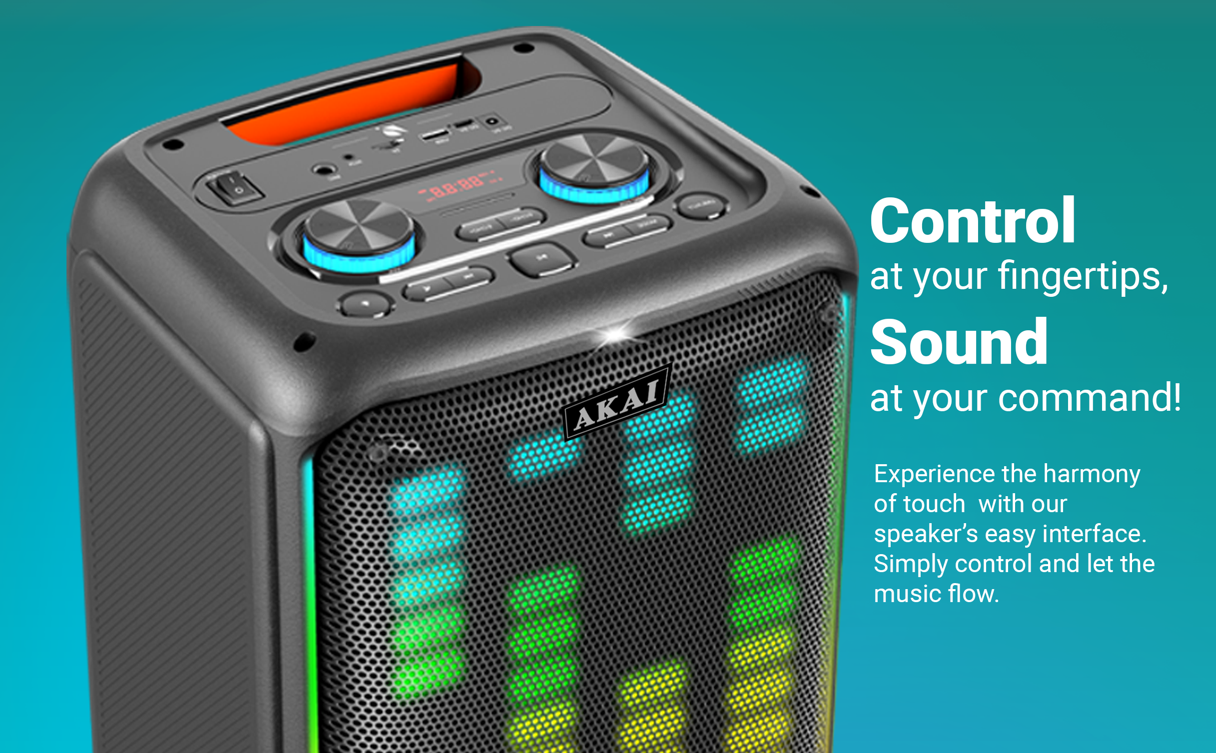 Akai PM-1000P Ultra Wireless Party Speaker 100W