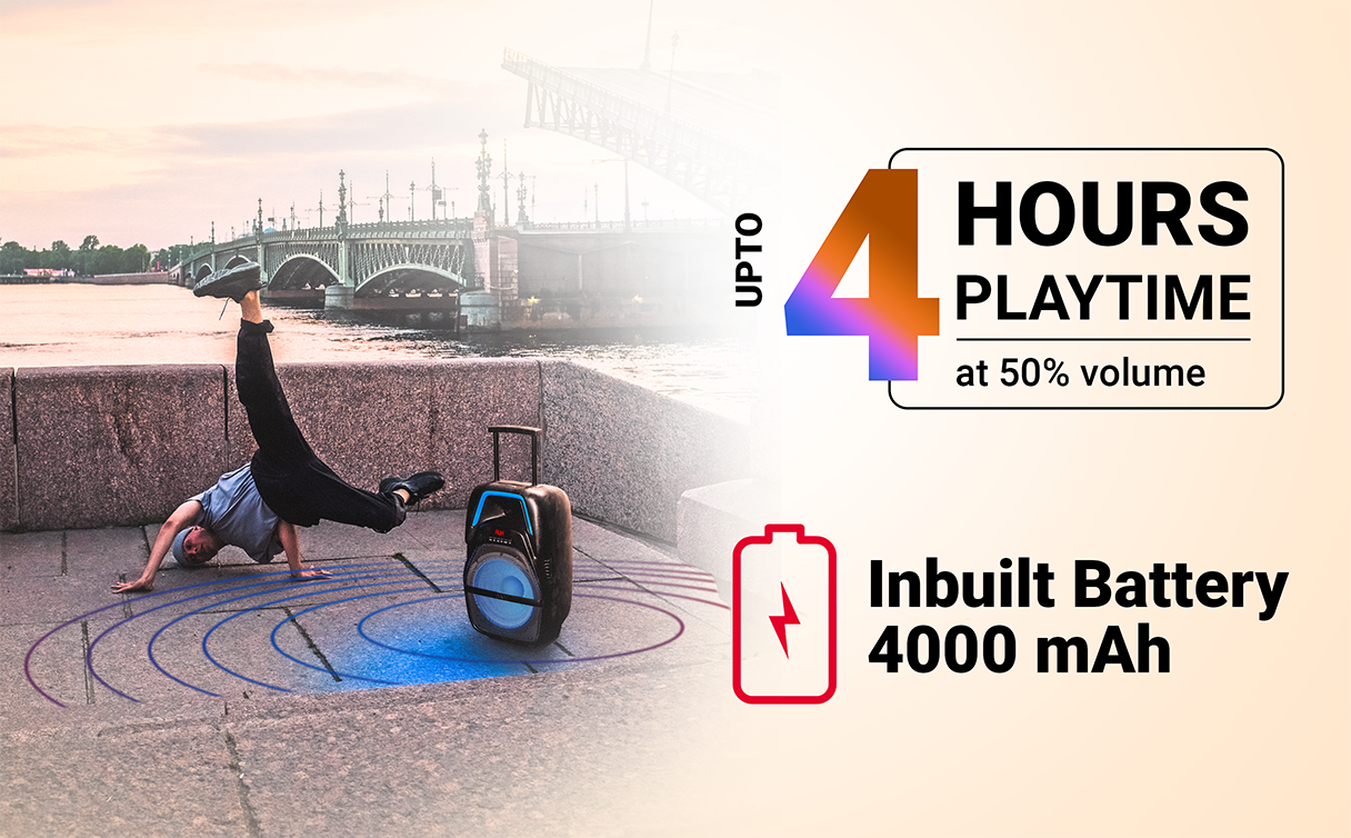 Akai PM-100P Wireless Party Speaker 100W