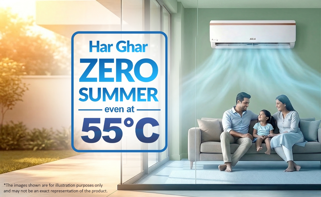 Akai 1.5 Ton 3 Star Inverter Blue Strip AC