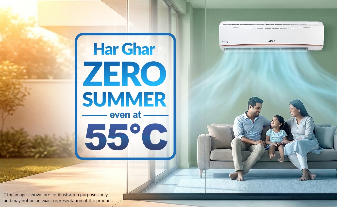 Akai 1.5 Ton 3 Star Inverter Blue Strip AC
