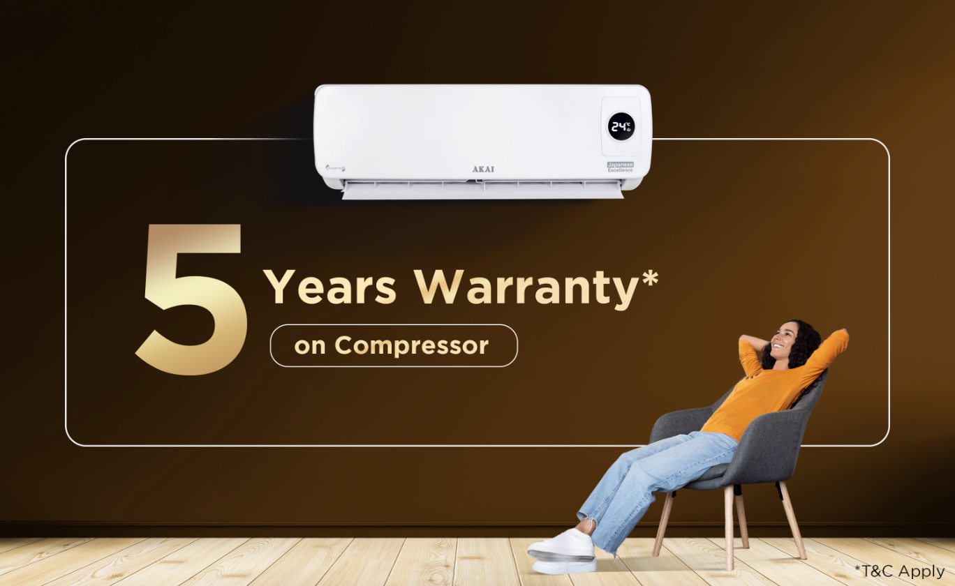 Akai 1.5 Ton 3 Star Inverter Blue Strip AC