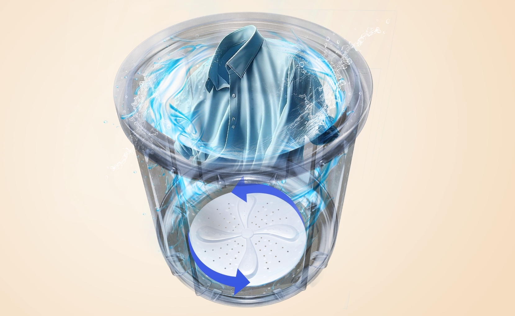 Akai 8 KG Fully Automatic Top Load Washing Machine (Dark Grey)