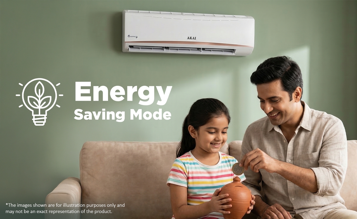 Akai 1.5 Ton 3 Star Inverter Blue Strip AC