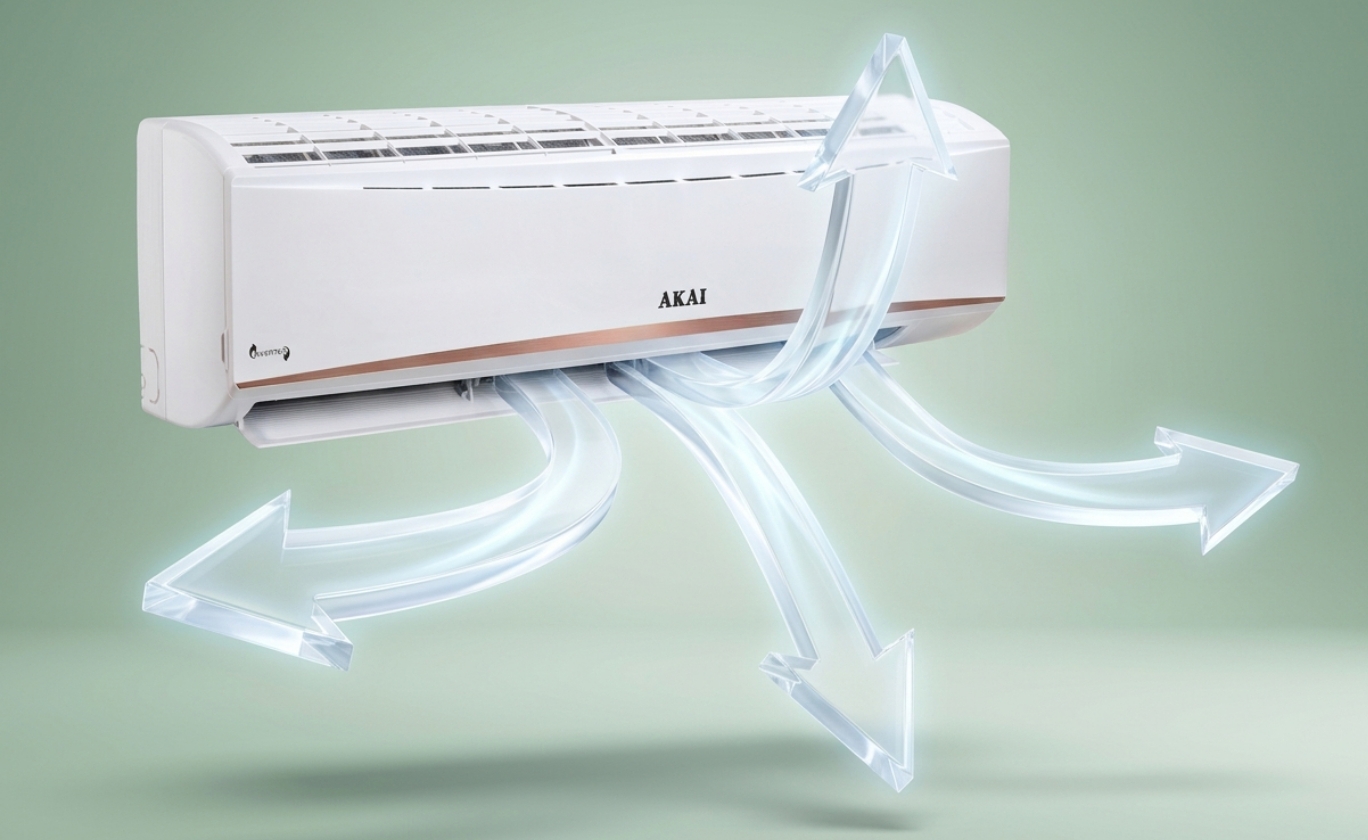Akai 1.5 Ton 3 Star Inverter Blue Strip AC